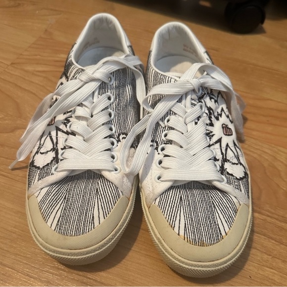 Saint Laurent cloth trainers size 5 - Picture 2 of 4